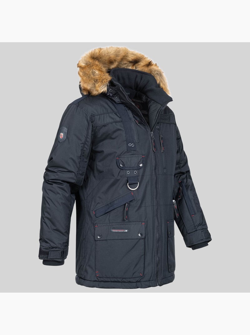 Parka à capuche chirac – geographical norway Bleu marine - Kiabi