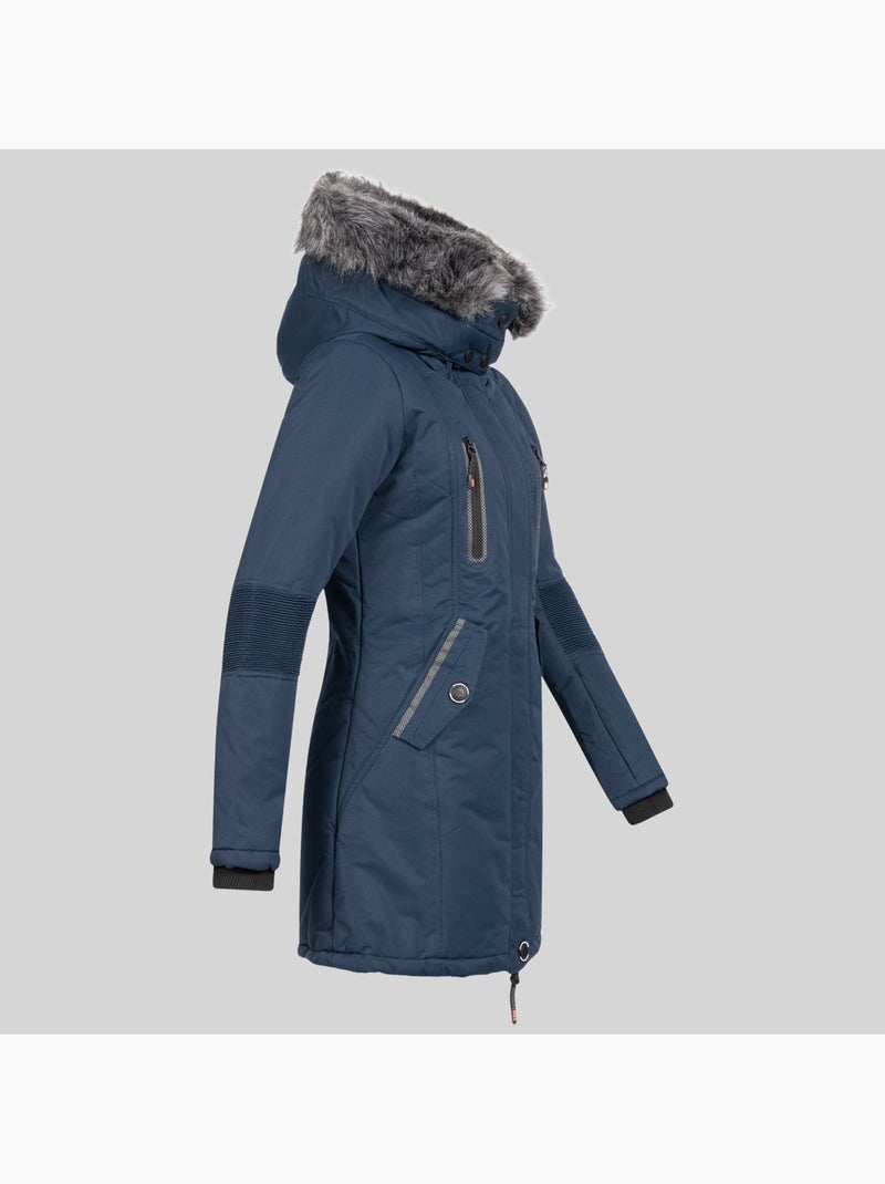 Parka à capuche coraly – geographical norway Bleu marine - Kiabi