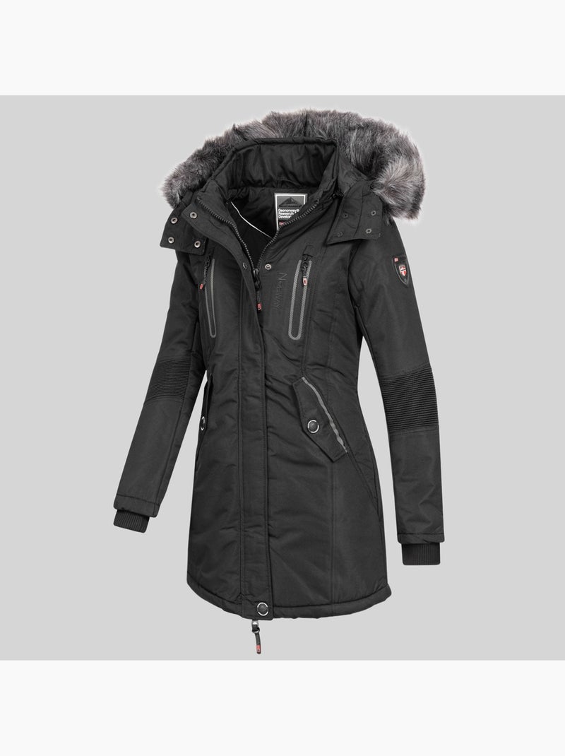 Parka à capuche coraly – geographical norway Noir - Kiabi