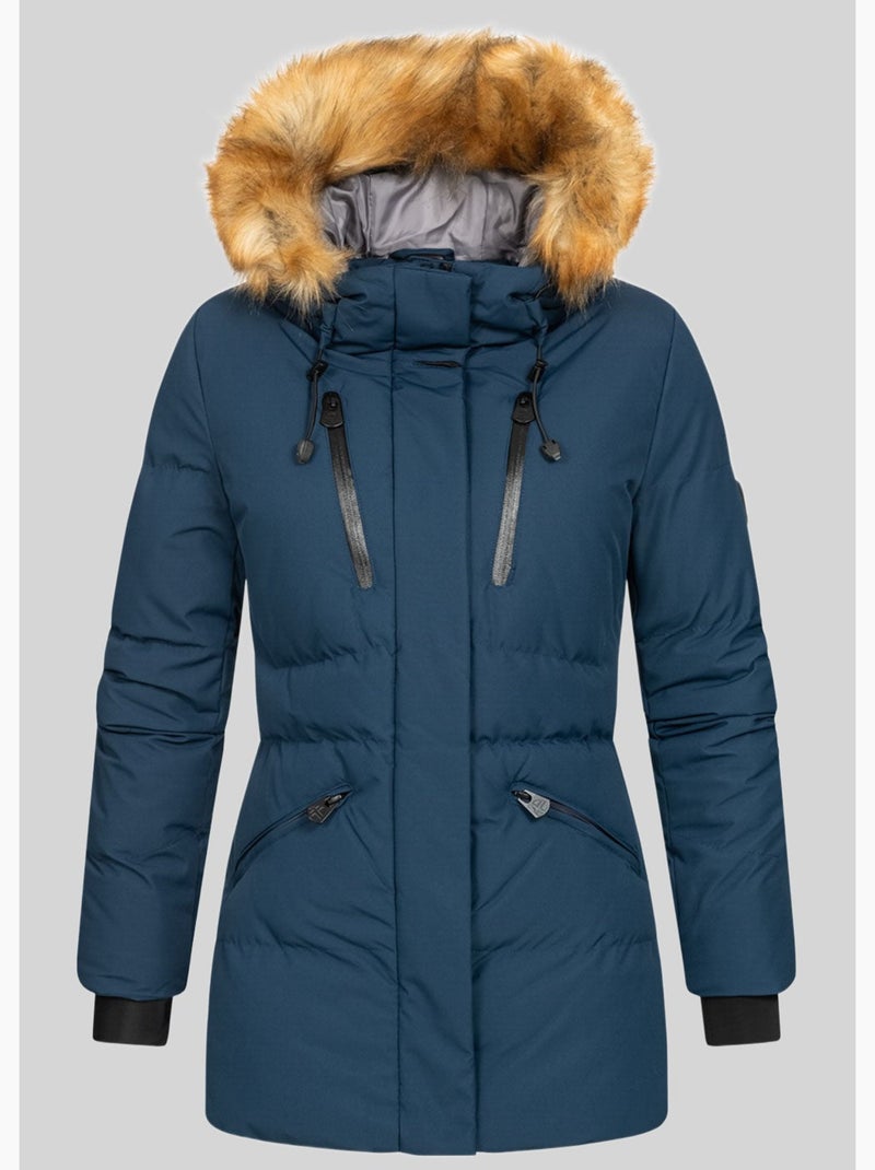 Parka à capuche crown – geographical norway Bleu marine - Kiabi