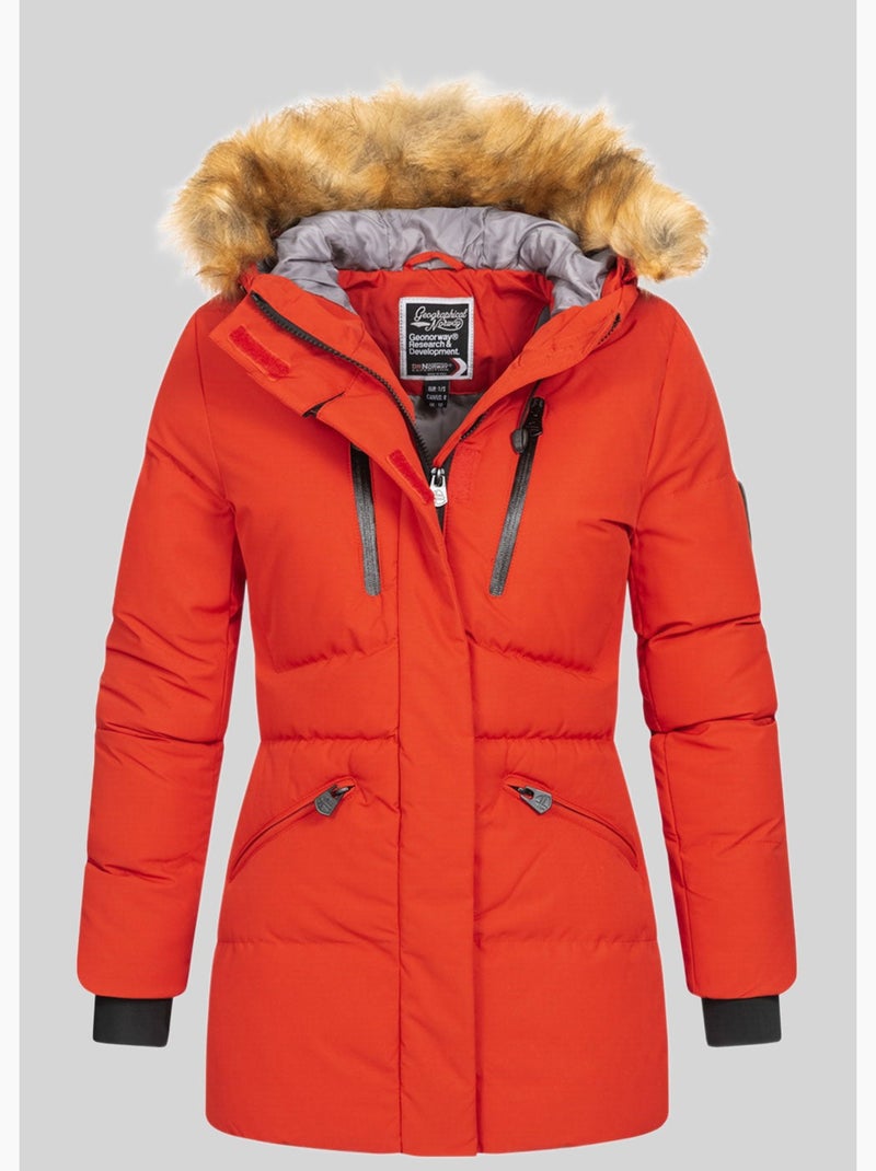 Parka à capuche crown – geographical norway Rouge - Kiabi