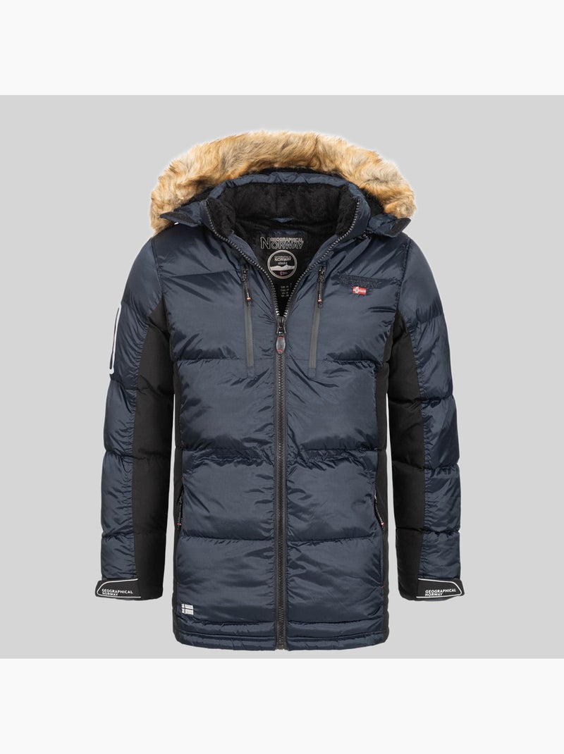 Parka à capuche danone – geographical norway Bleu marine - Kiabi