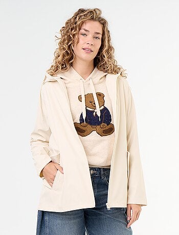 Parka à capuche déperlant