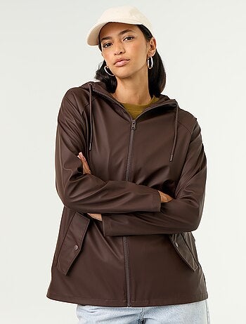 Parka à capuche déperlant