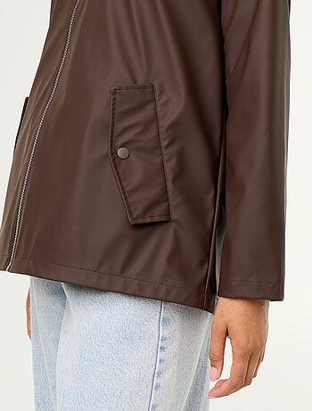 Parka à capuche déperlant