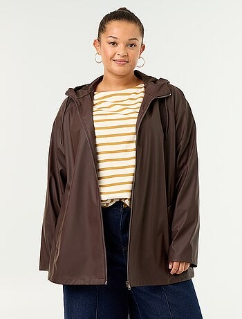 Parka à capuche déperlant
