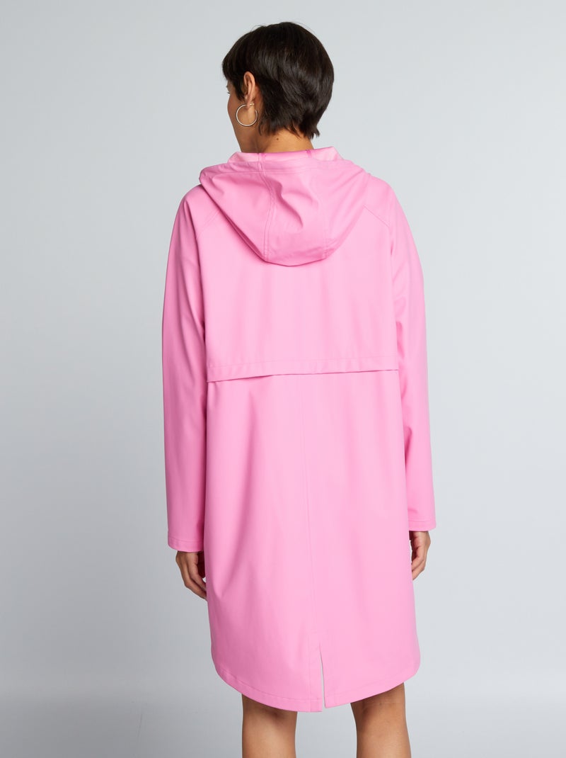 Parka à capuche déperlant Rose - Kiabi