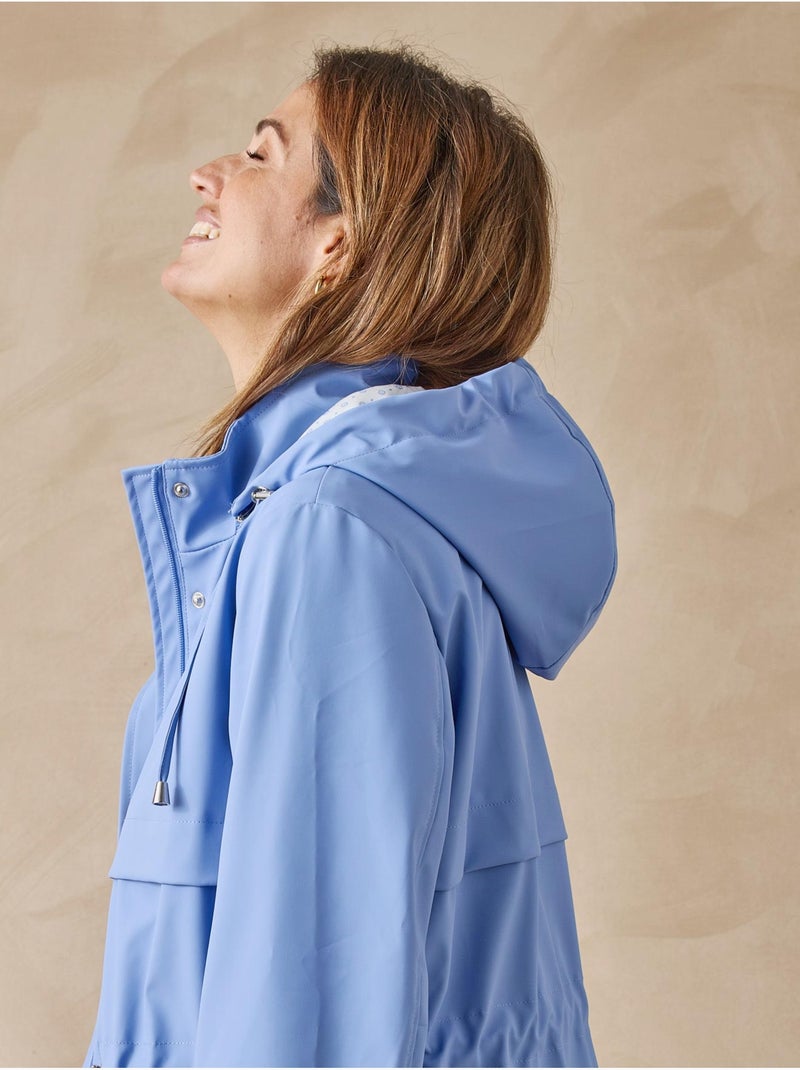 Parka à capuche déperlante - DAXON Bleu lavande - Kiabi