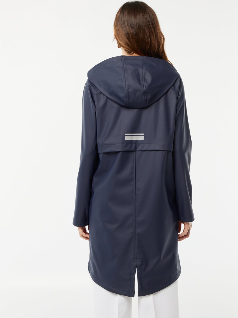 Parka à capuche déperlante Bleu marine - Kiabi