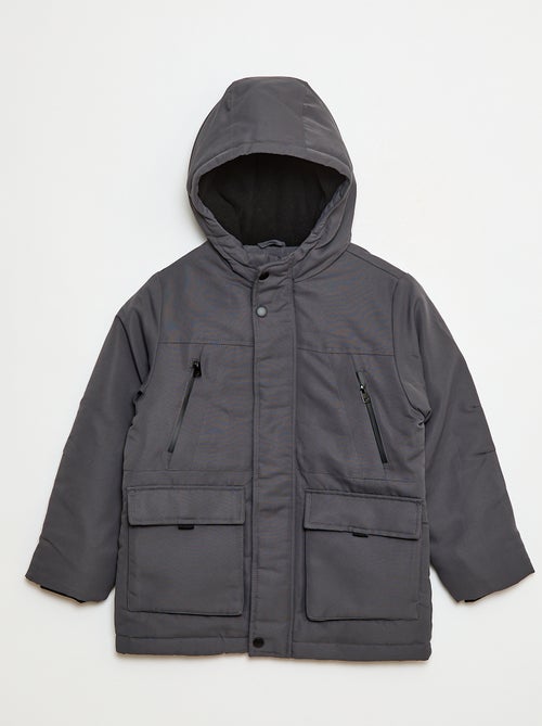 Parka à capuche déperlante - Kiabi