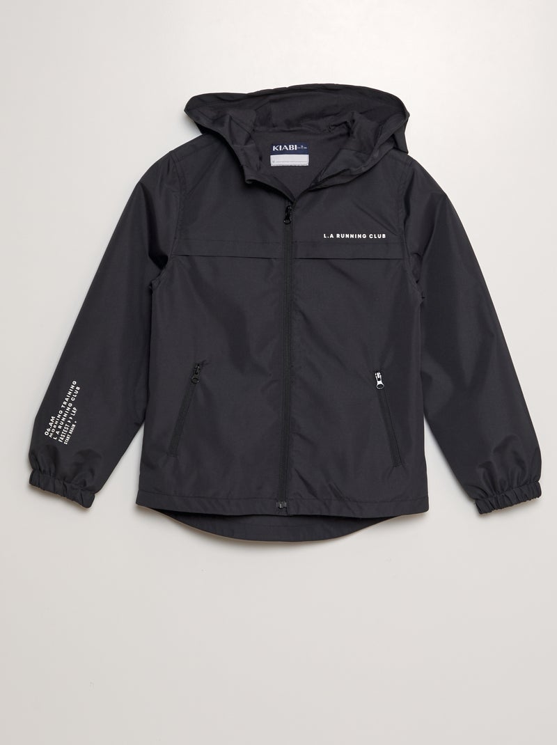 Parka à capuche  déperlante Noir - Kiabi