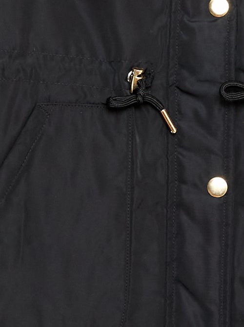 Parka à capuche doublée en fausse fourrure - Kiabi