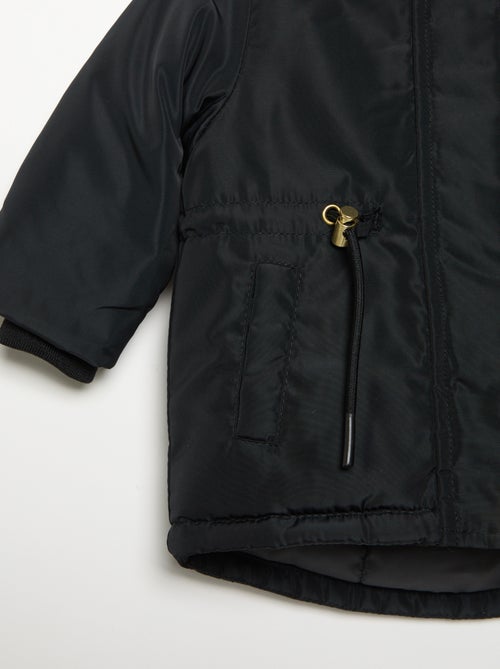 Parka à capuche doublée en fausse fourrure - Kiabi