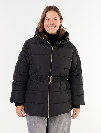 Parka à capuche doublée en fausse fourrure
