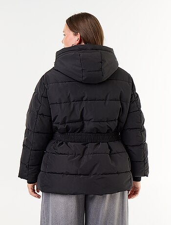 Parka à capuche doublée en fausse fourrure