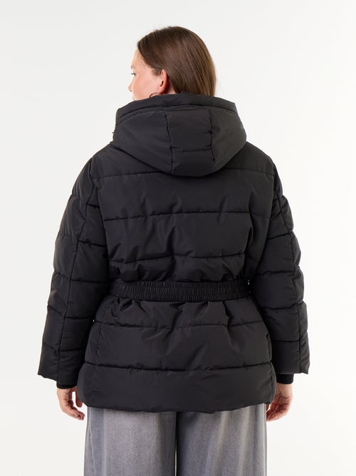 Parka à capuche doublée en fausse fourrure - Kiabi Parka à capuche doublée en fausse fourrure - Kiabi