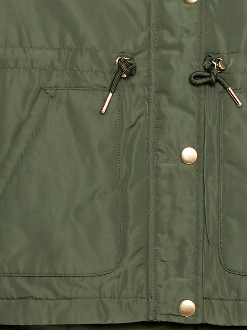 Parka à capuche doublée en fausse fourrure - Kiabi