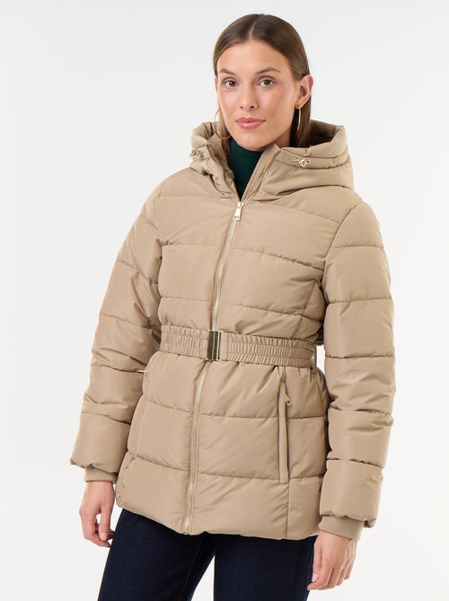 Parka à capuche doublée fausse fourrure - Kiabi Parka à capuche doublée fausse fourrure - Kiabi