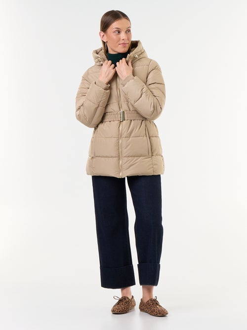 Parka à capuche doublée fausse fourrure - Kiabi Parka à capuche doublée fausse fourrure - Kiabi