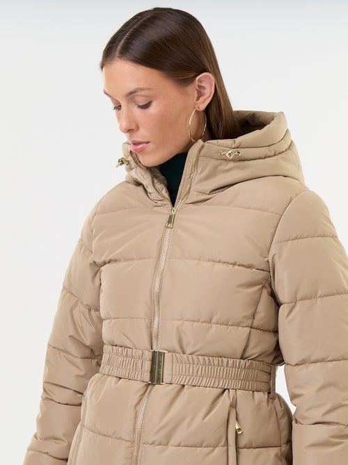 Parka à capuche doublée fausse fourrure - Kiabi Parka à capuche doublée fausse fourrure - Kiabi