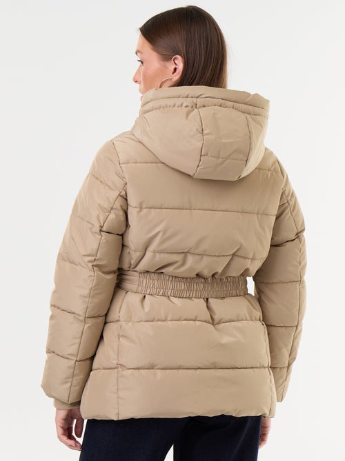 Parka à capuche doublée fausse fourrure - Kiabi Parka à capuche doublée fausse fourrure - Kiabi