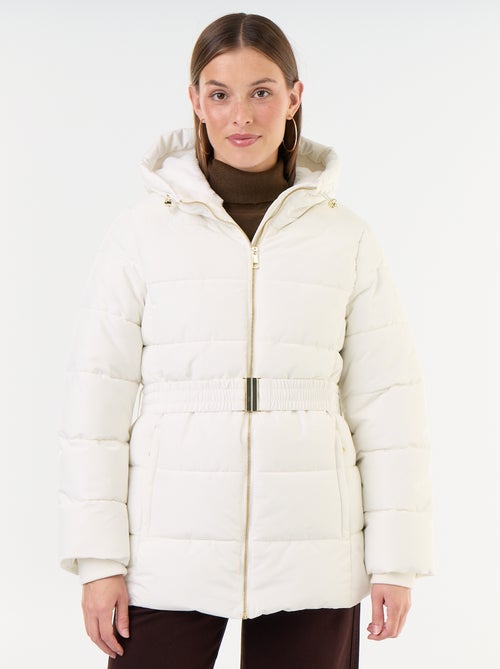 Parka à capuche doublée fausse fourrure - Kiabi Parka à capuche doublée fausse fourrure - Kiabi
