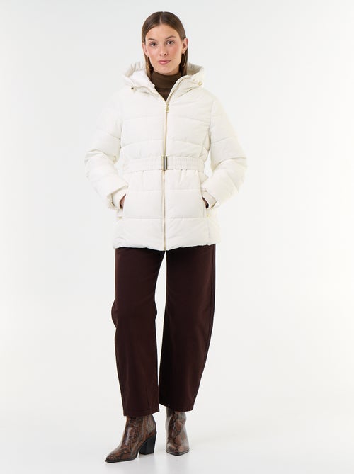 Parka à capuche doublée fausse fourrure - Kiabi Parka à capuche doublée fausse fourrure - Kiabi