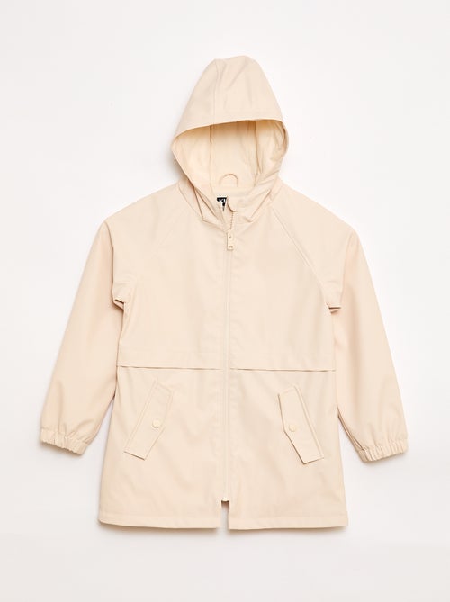 Parka à capuche en caoutchouc - Kiabi