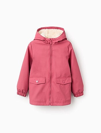 Parka à Capuche et Doublure en Sherpa