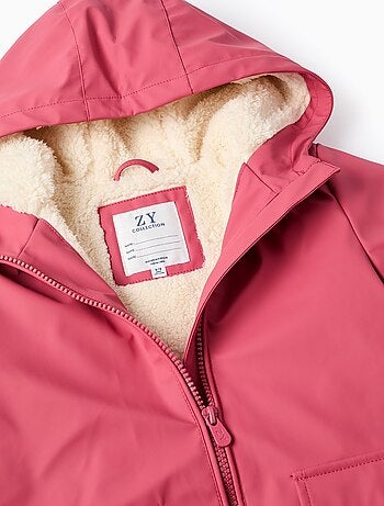 Parka à Capuche et Doublure en Sherpa