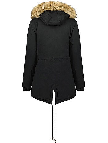 Parka à capuche fausse fourrure ampurieak – canadian peak
