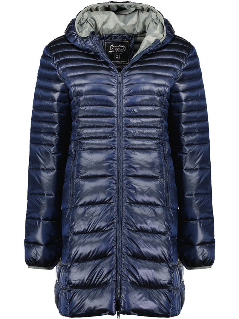 Parka à capuche fausse fourrure bodeak – canadian peak Bleu marine - Kiabi