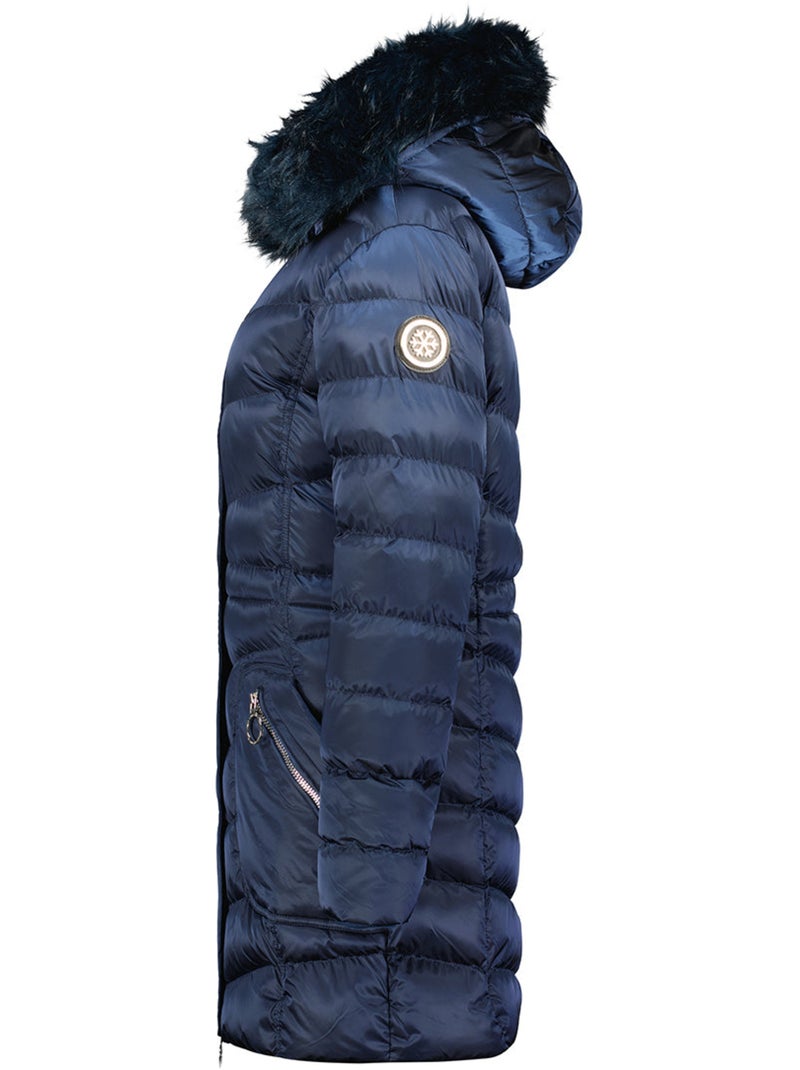 Parka à capuche fausse fourrure civileak – canadian peak Bleu marine - Kiabi