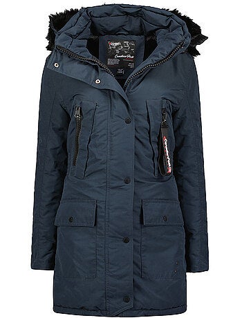 Parka à capuche fausse fourrure corteak – canadian peak