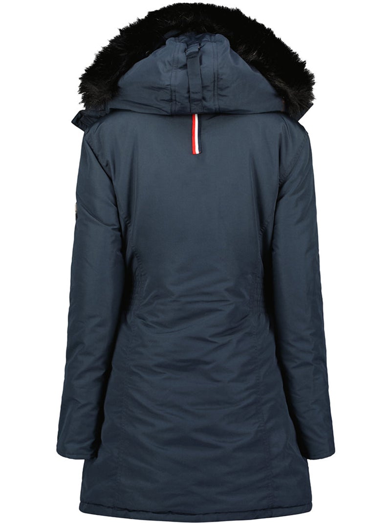 Parka à capuche fausse fourrure corteak – canadian peak Bleu marine - Kiabi