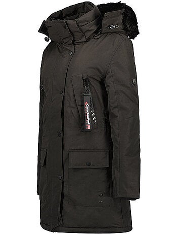Parka à capuche fausse fourrure corteak – canadian peak