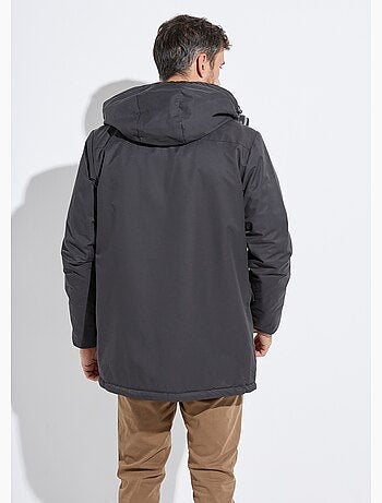 Parka à capuche intérieur fourrure