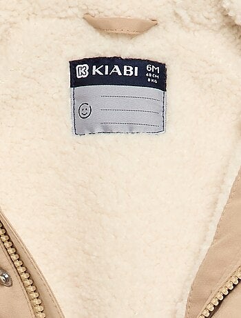Parka à capuche intérieur moutonné
