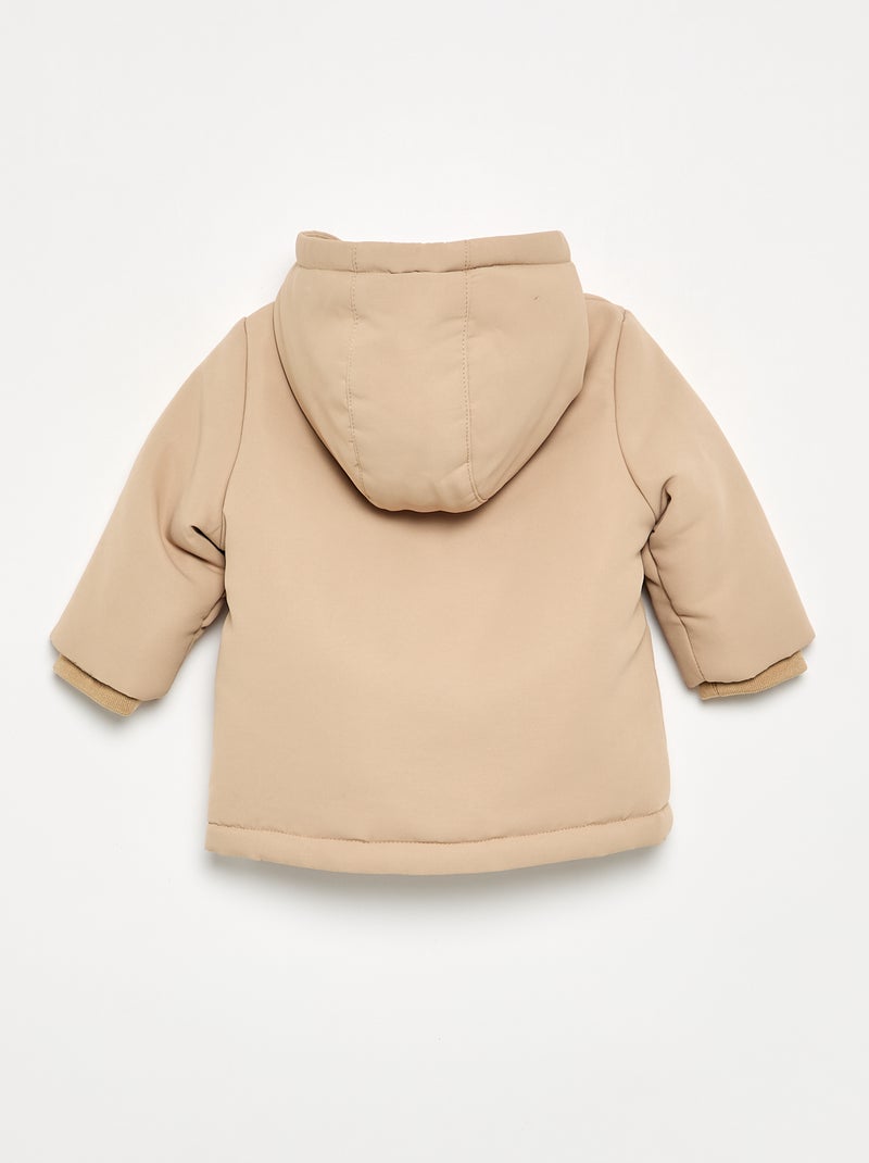 Parka à capuche intérieur moutonné Beige - Kiabi