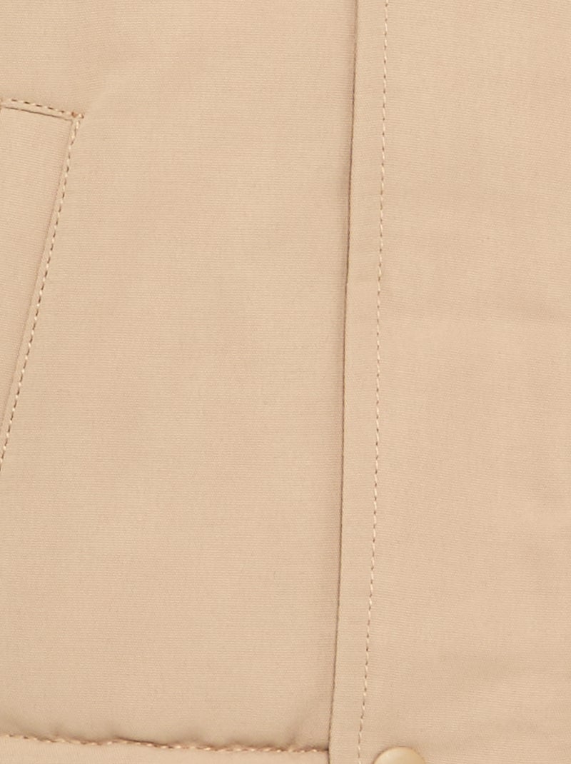Parka à capuche intérieur moutonné Beige - Kiabi