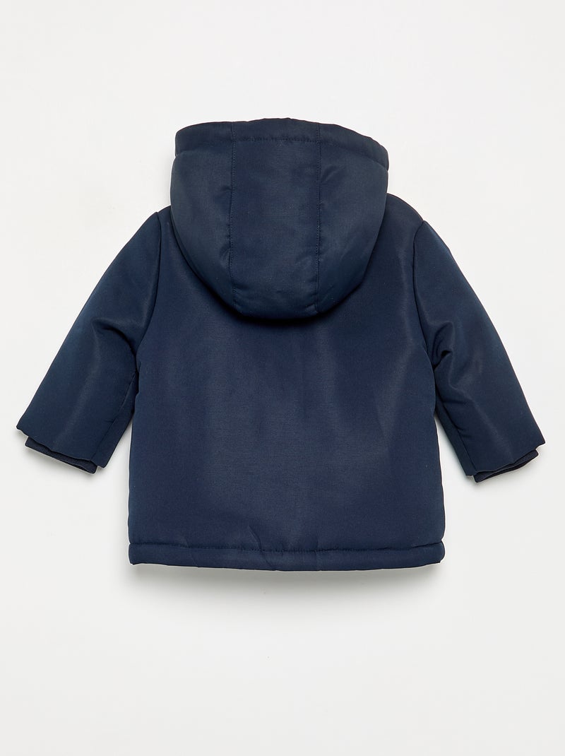 Parka à capuche intérieur moutonné Bleu - Kiabi