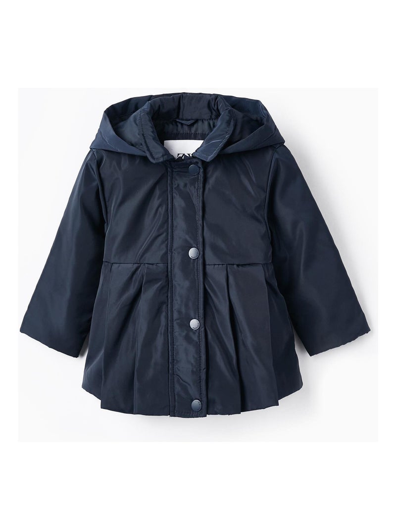 Parka à capuche maxi nature 'Zippy' Bleu foncé - Kiabi