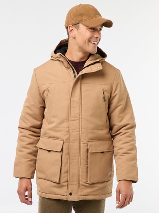 Parka à capuche mi-long