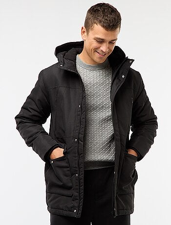 Parka à capuche mi-long
