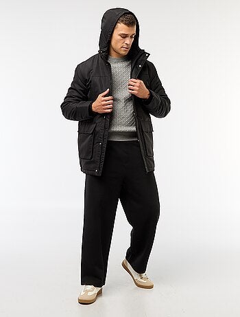 Parka à capuche mi-long