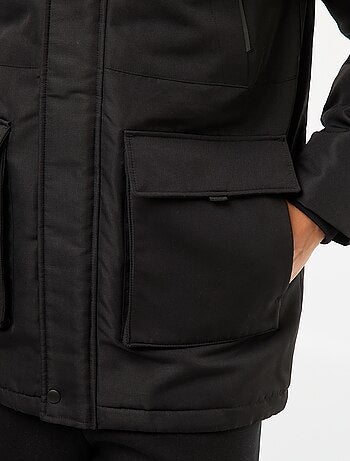 Parka à capuche mi-long