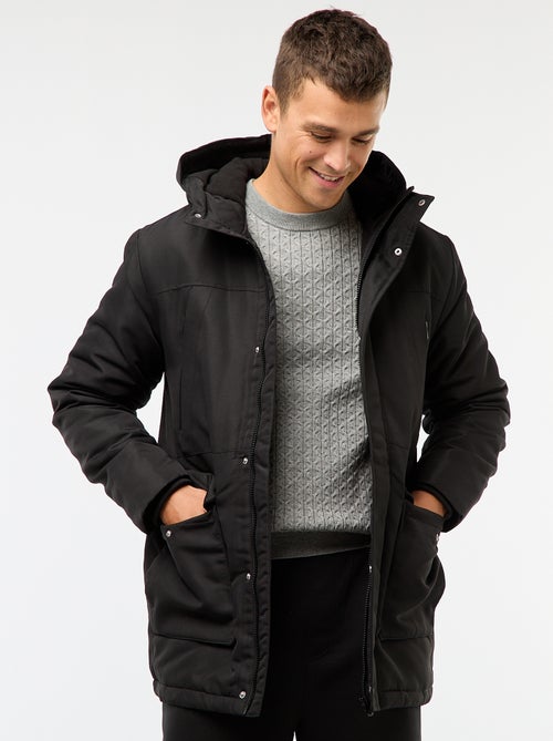 Parka à capuche mi-long - Kiabi