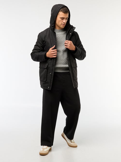 Parka à capuche mi-long - Kiabi