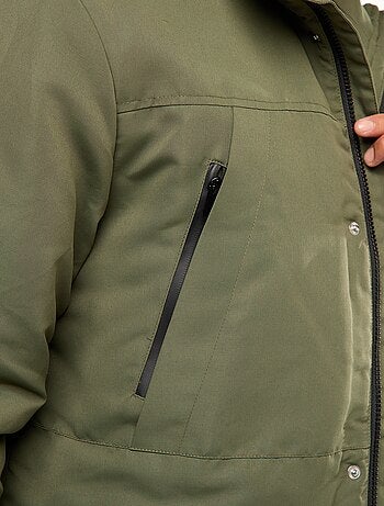 Parka à capuche mi-long