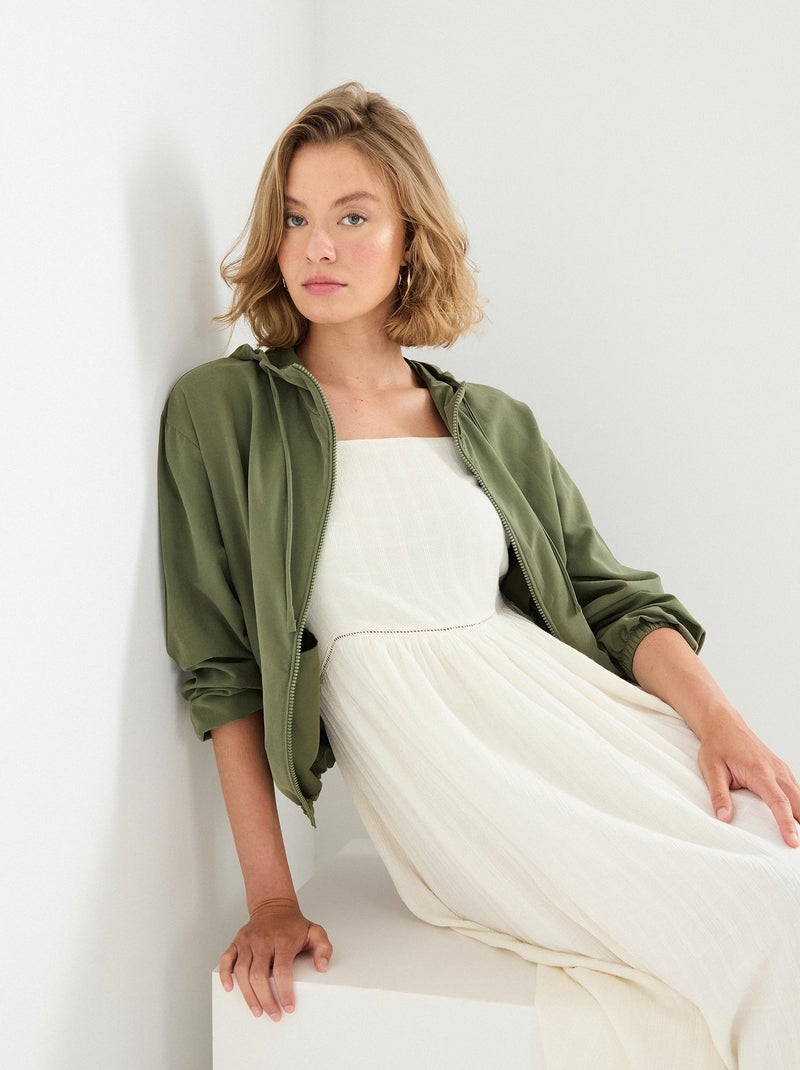 Parka à capuche MO Fashion Vert - Kiabi